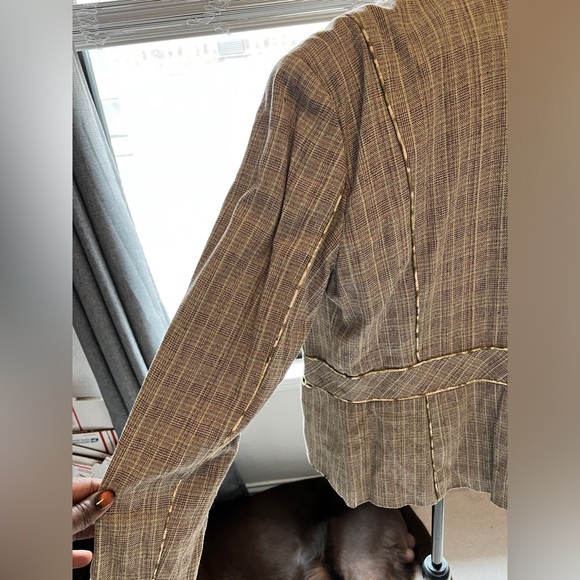 Pant suite brown and green and beige. - Picture 8 of 10